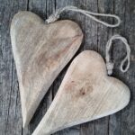Herzen Duo Altholz naturbelassen