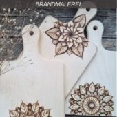 Brandmalerei Grundkurs auf Holz mit verschiedenen Übungsmotiven von BrandLinge