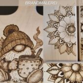 Brandmalerei Grundkurs mit Mandala und Zwergen bei BrandLinge