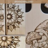 Brandmalerei Grundkurs mit Mandala und Zwergen bei BrandLinge